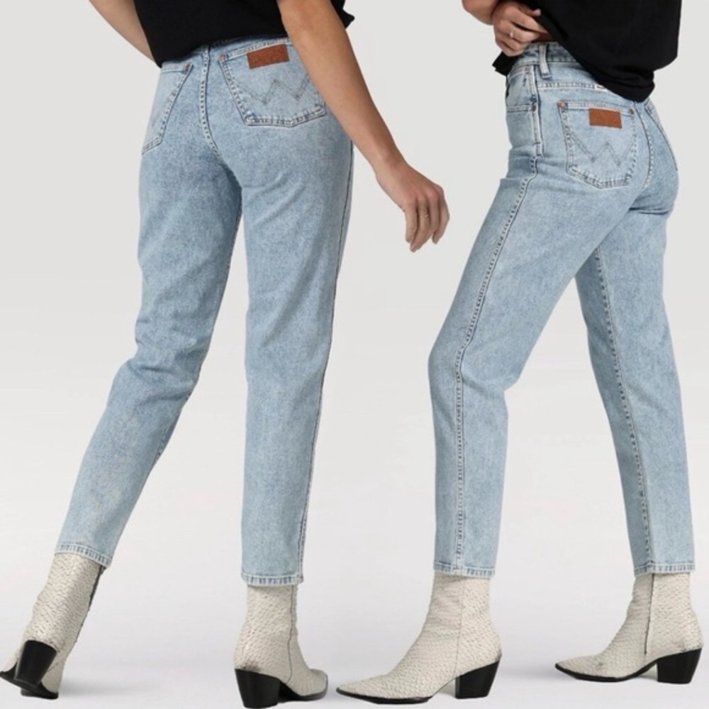 Wrangler stone wash mom jeans